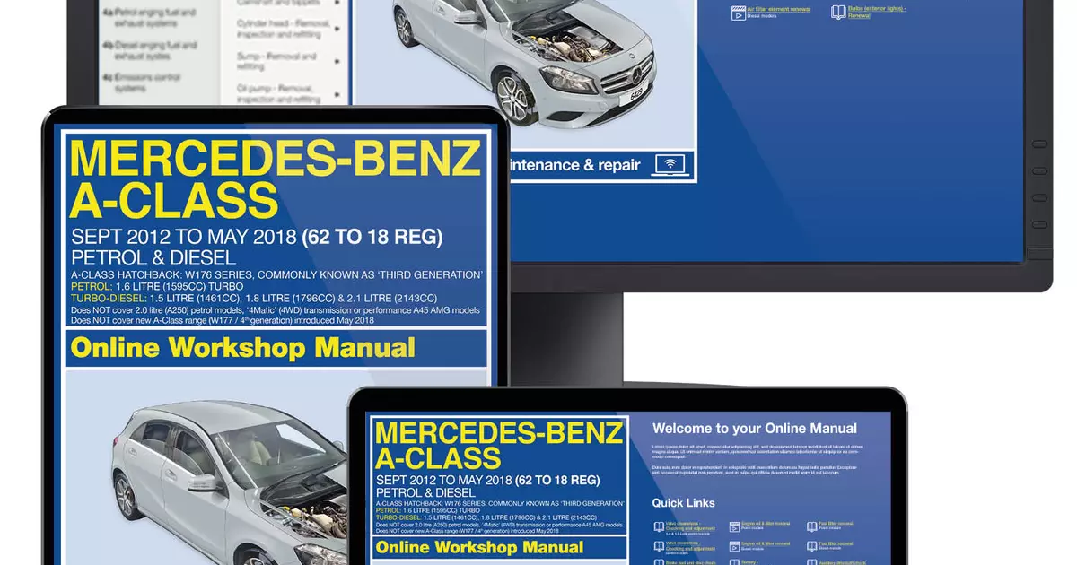 mercedes w176 service manual