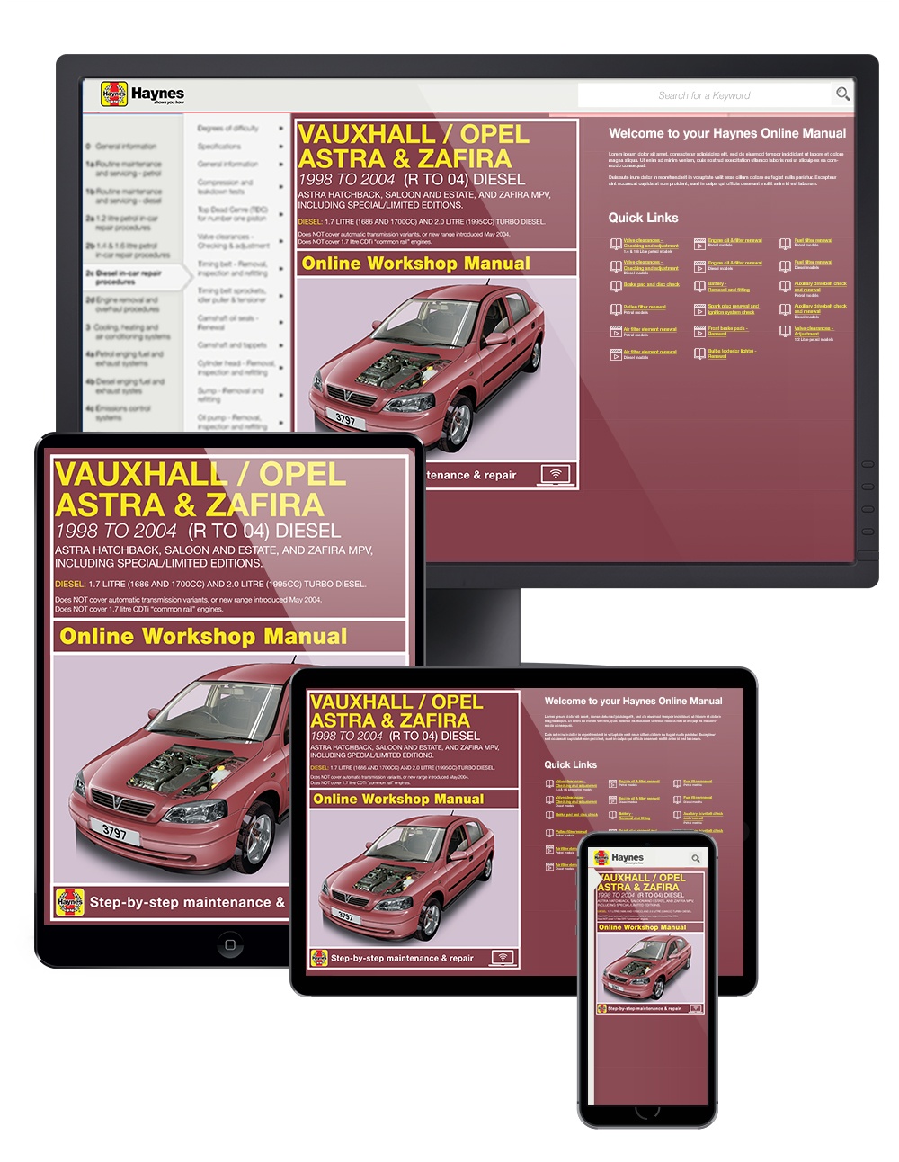 Opel ASTRA Haynes Repair Manuals & Guides