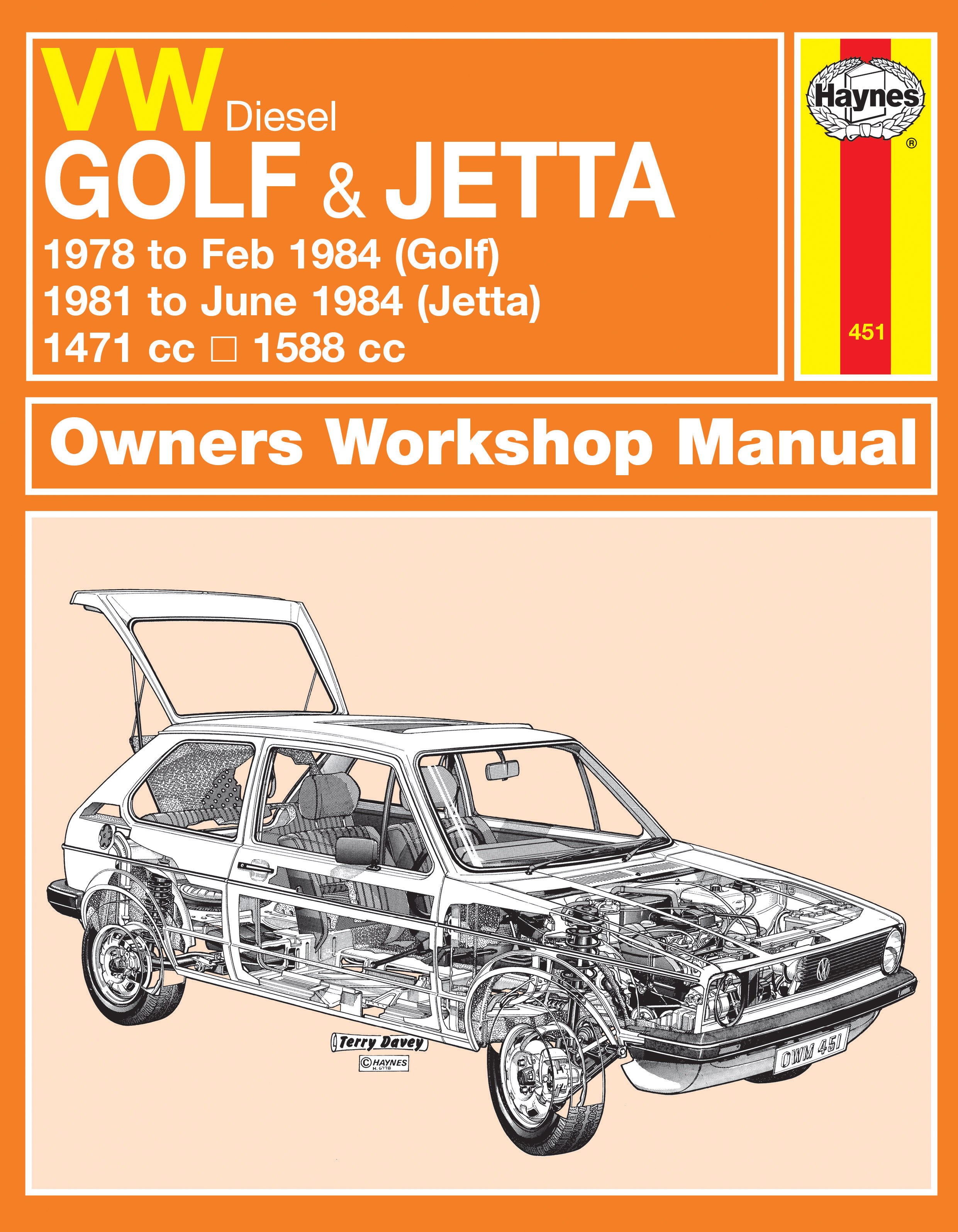 VW Golf &amp; Jetta Mk 1 Diesel (78 - 84) Haynes Repair Manual ...