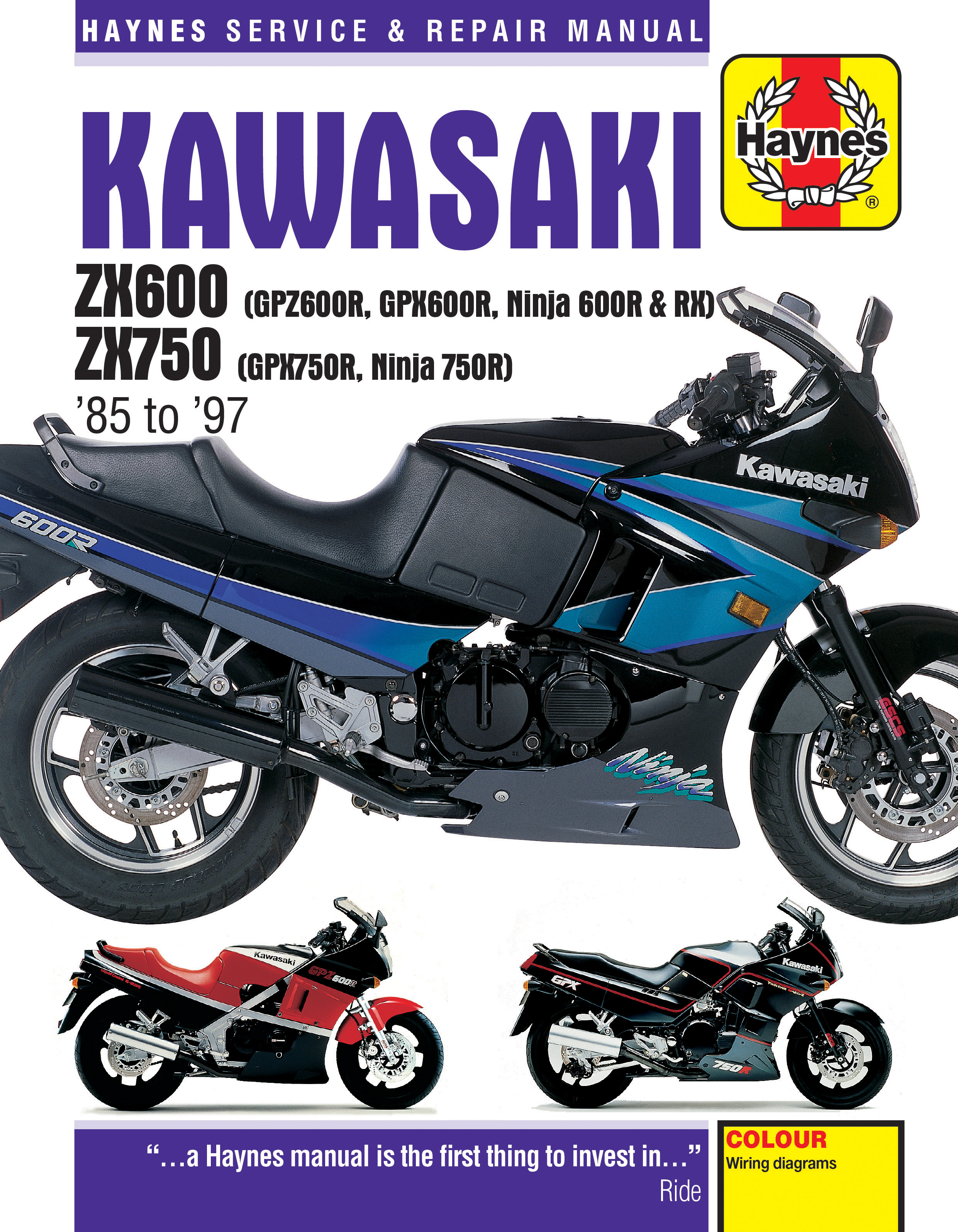 Kawasaki Ninja 600RX Haynes Manuals & Guides