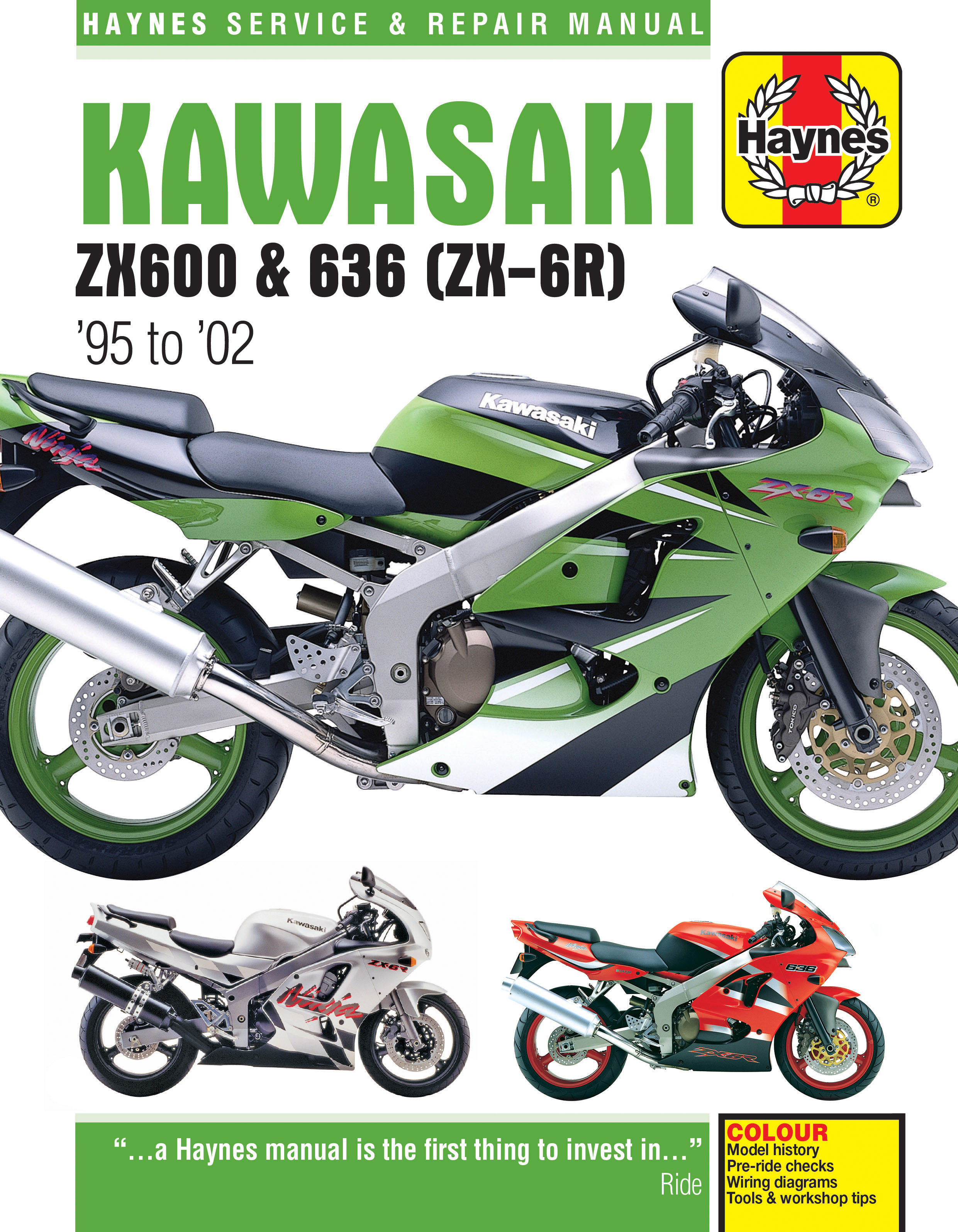 Kawasaki ZX-6R Ninja Fours (95 - 02) Haynes Repair Manual Kawasaki ZX-6R Ninja Fours (95 - 02) Haynes Repair Manual