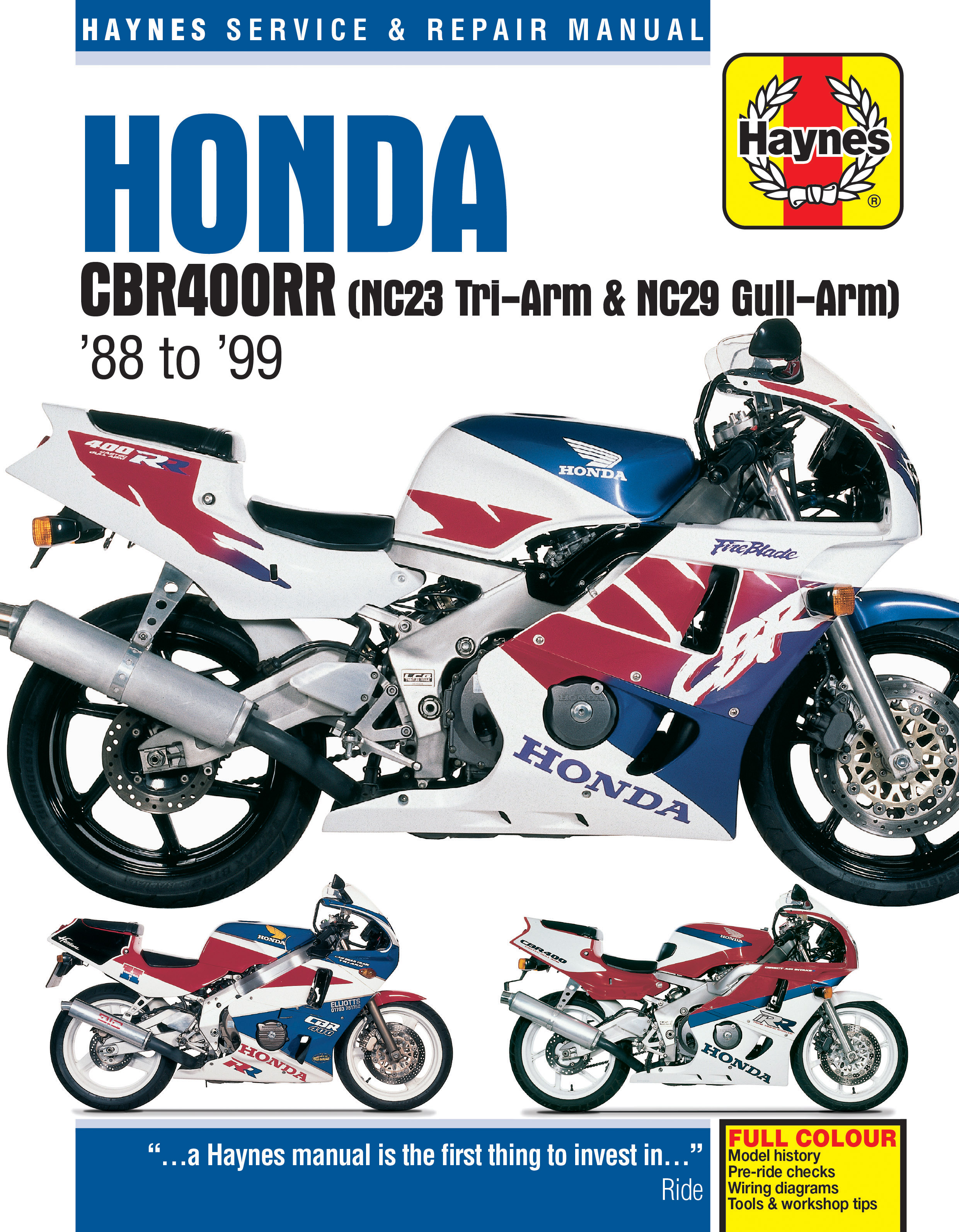 ISBN 9781785213212 product image for Honda CBR400RR Fours (88 - 99) Haynes Repair Manual | upcitemdb.com