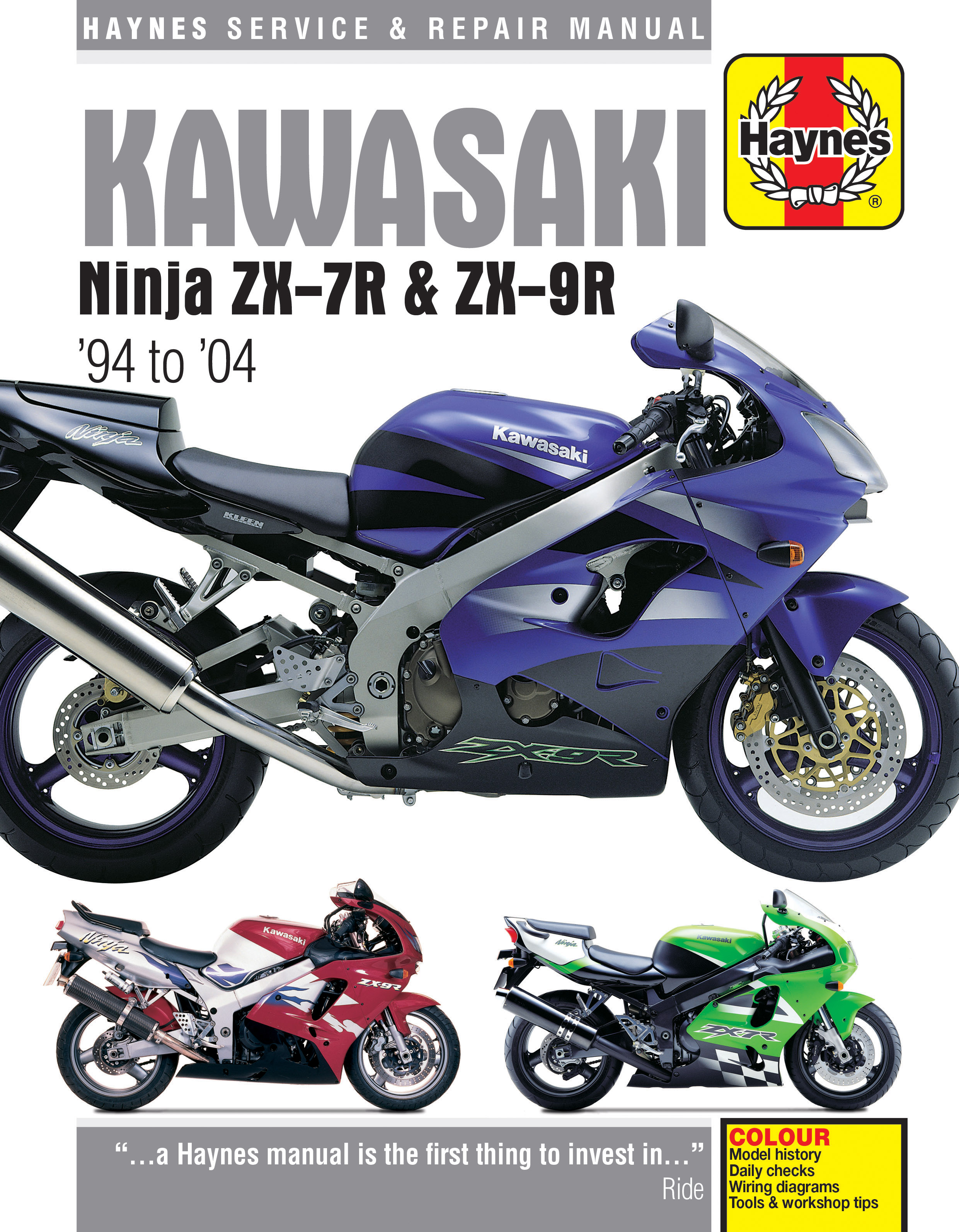 Kawasaki Ninja ZX-7R & ZX-9R (94 - 04) Haynes Repair Manual Kawasaki Ninja ZX-7R & ZX-9R (94 - 04) Haynes Repair Manual