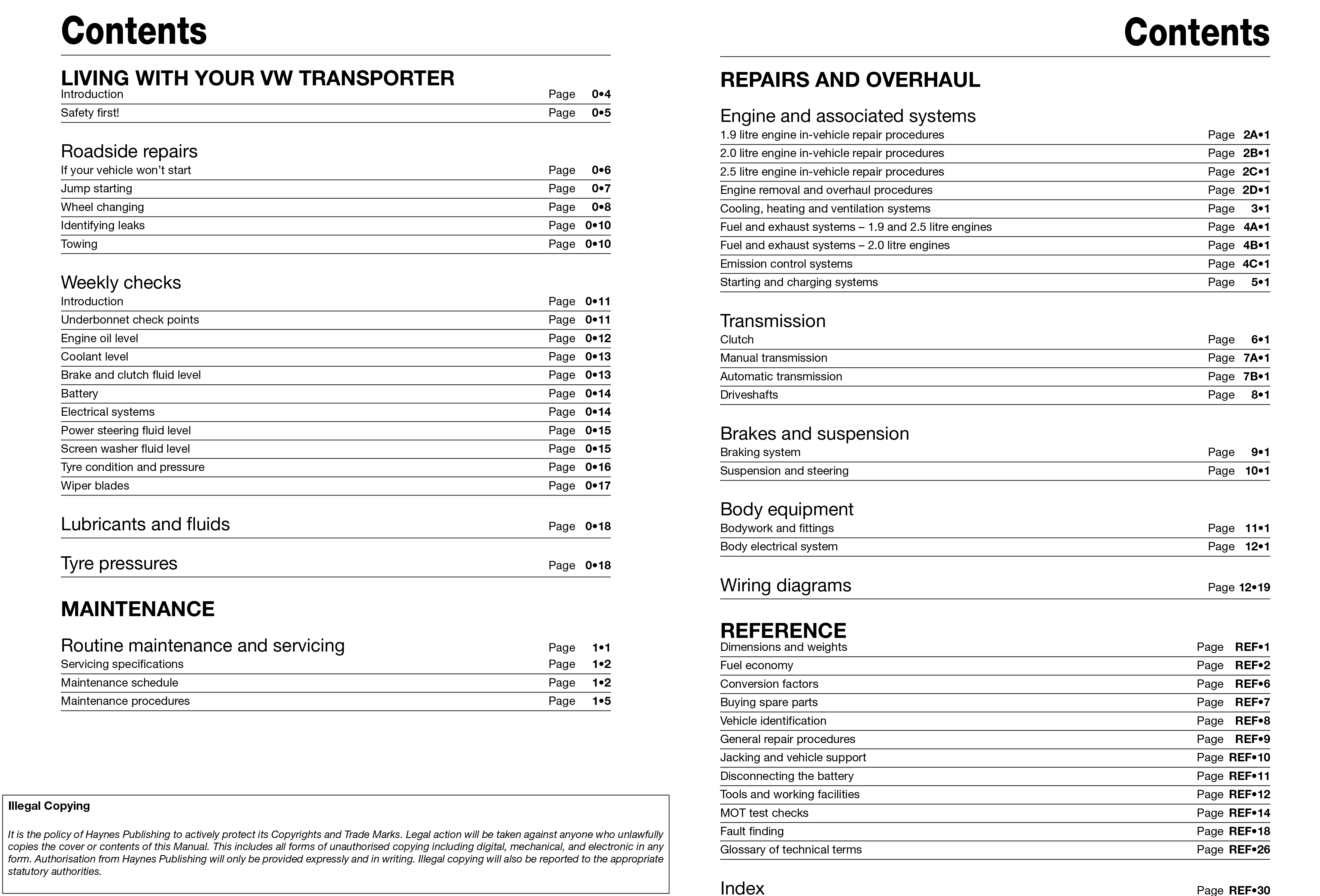 VW T5 Transporter (July 03 - 15) Haynes Repair Manual ...