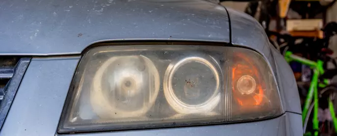 cloudy headlights