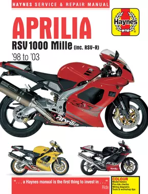 Aprilia RSV1000 Mille (98 - 03) Haynes Repair Manual