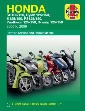 Honda 125 Scooters (SH, SES, NES, PES & FES 125) (00 - 09) Haynes Repair Manual