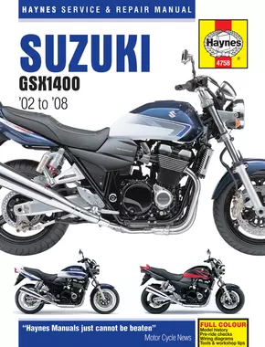 Suzuki GSX1400 (02 - 08) Haynes Repair Manual