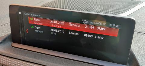 BMW iDrive service history