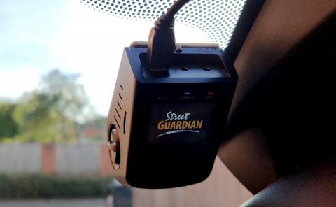 Rob uses a Street Guardian dash cam in his car Installing a dash cam in a car