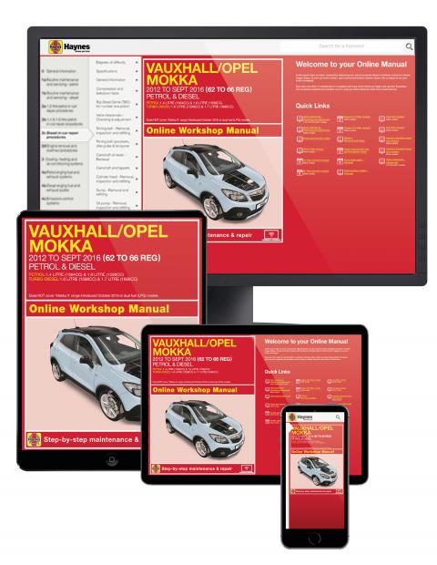 Haynes publishes new Owners Workshop Manual for recent Vauxhall Mokka models Haynes publishes new Owners Workshop Manual for recent Vauxhall Mokka models