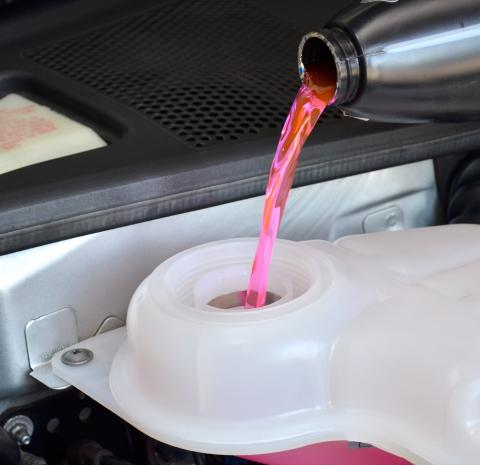 Topping up coolant checks