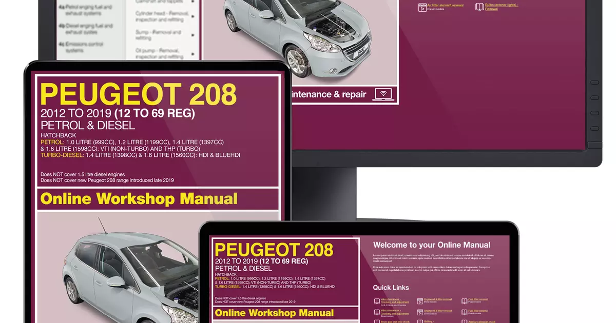 23 videos FREE with every online Peugeot 208 Workshop Manual! | Haynes