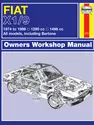 Fiat X1/9 (74 - 89) Haynes Repair Manual