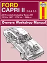 Ford Capri II (and III) 2.8 & 3.0 V6 (74 - 87) Haynes Repair Manual