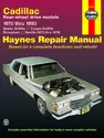 Cadillac RWD petrol DeVille/Coupe/Sedan DeVille (1970-1985), Brougham (1970-1993) & Seville (1975-1979) Haynes Repair Manual (USA)
