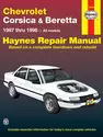 Chevrolet Corsica & Beretta (1987-1996) Haynes Repair Manual (USA)