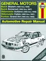General Motors covering Buick Skylark (86-98), Buick Somerset (85-87), Oldsmobile Achieva (92-98), Oldsmobile Calais (85-91), & Pontiac Grand Am (85-98) (inc. Pontiac 2.3L Quad 4) Haynes Repair Manual (USA)