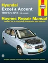 Hyundai Excel & Accent (1986-2013) Haynes Repair Manual (USA)