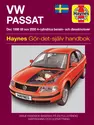 VW Passat dec (1996 - Nov 2000) Haynes Repair Manual (svenske utgava)