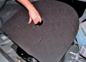 Locate the spare wheel