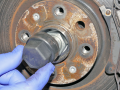 Finding the hub nut