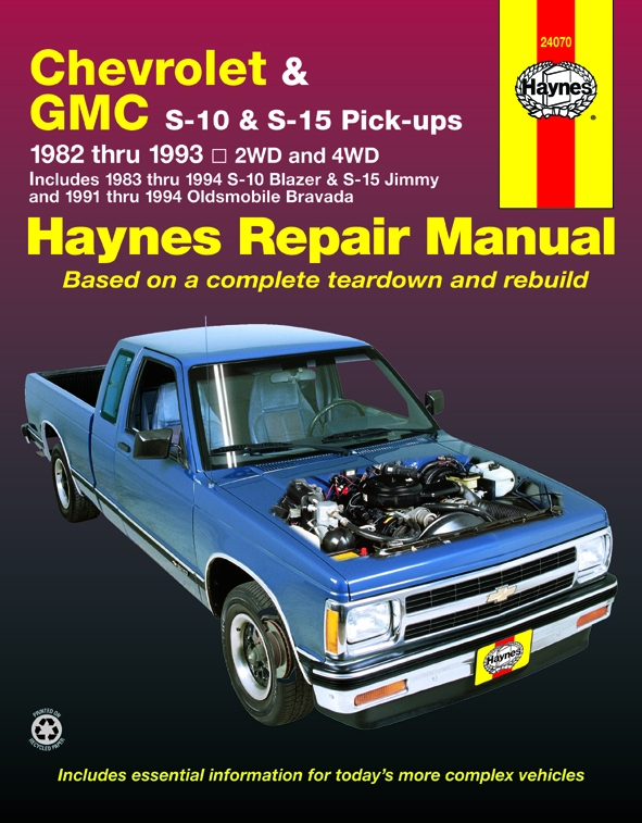 95 chevy s10 repair manual