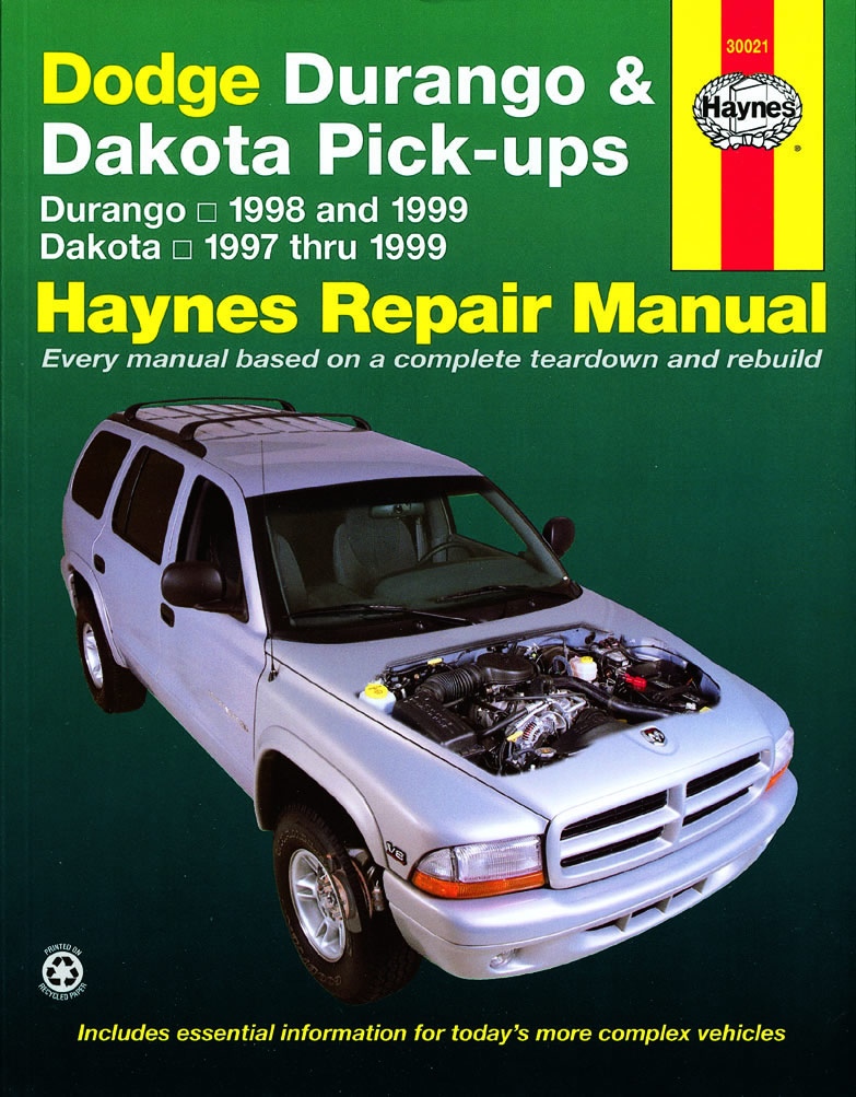 Dodge Durango (98-99) & Dakota (97-99) Haynes Repair Manual