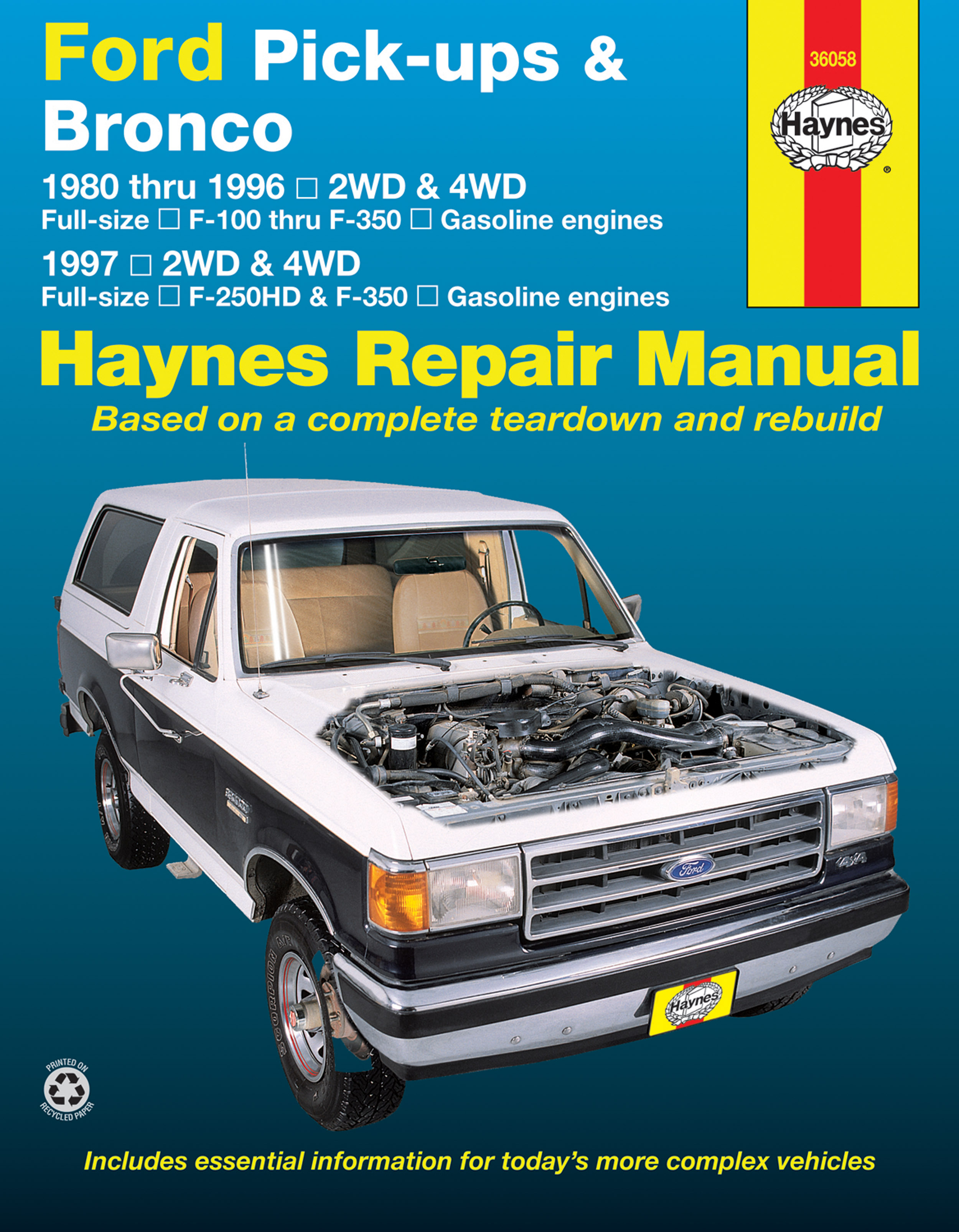 1990 Ford F150 F250 F350 Truck Econoline Bronco Service Manual Shop Repair CD