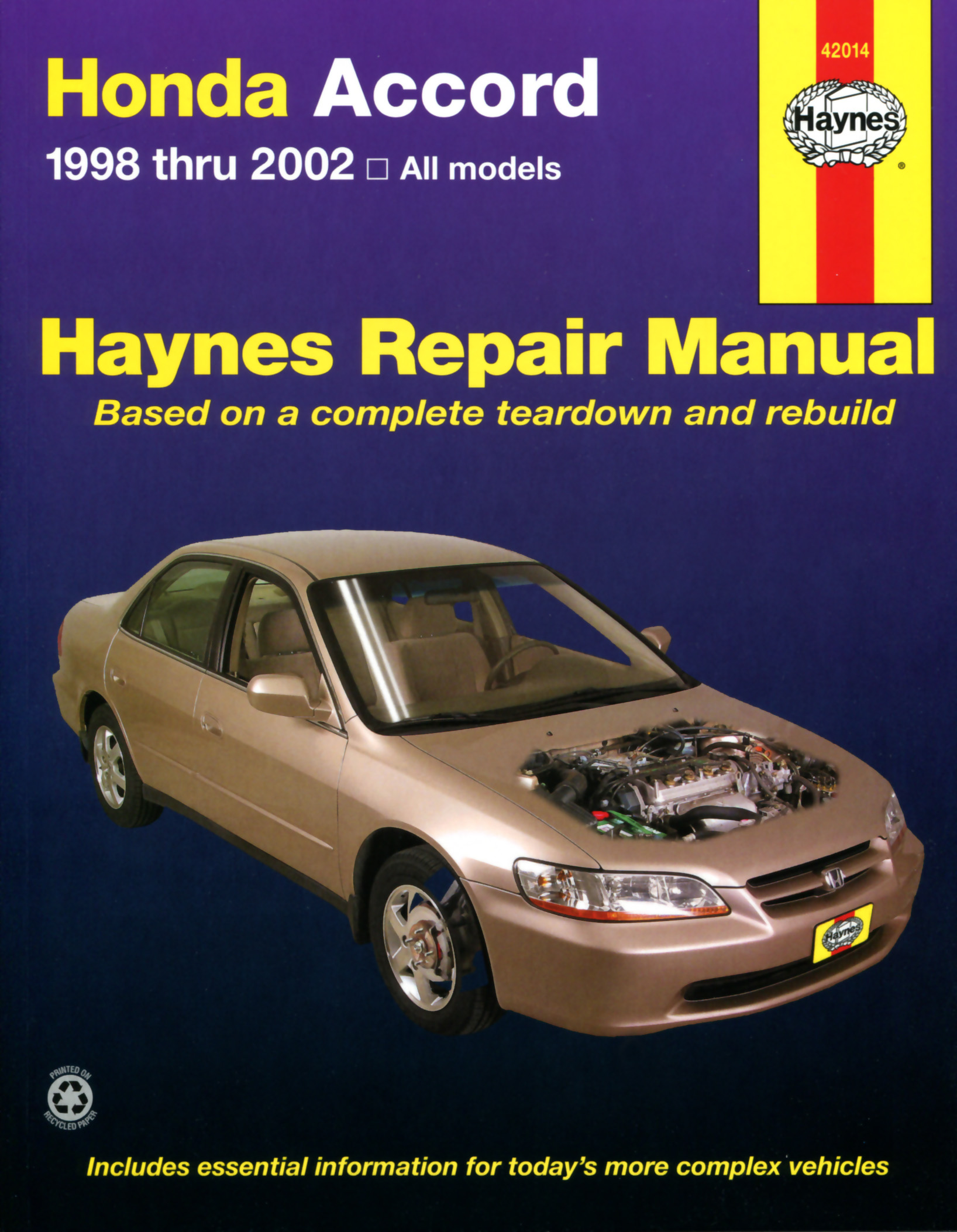 Honda Accord (98-02) Haynes Repair Manual