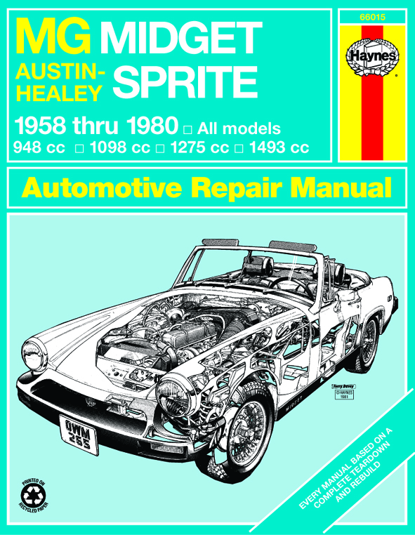 MG Midget & Austin-Healy Sprite (58-80) models covered MG Midget 1500 Roadster (74-80), Austin-Healy (58-72) & MG Midget (61-79) Haynes Rep...