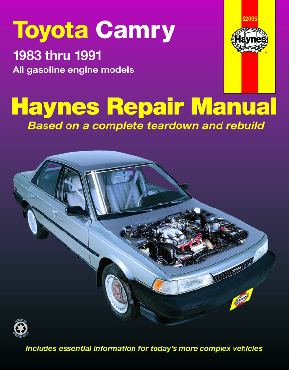 Toyota Camry with Gas Engine (83-91)  Haynes Repair Manual