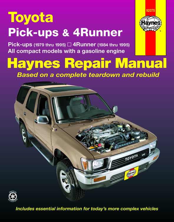 Toyota pick-ups (79-95), 4Runner (84-95) & SR5 Pick-up (79-95) Haynes Repair Manual