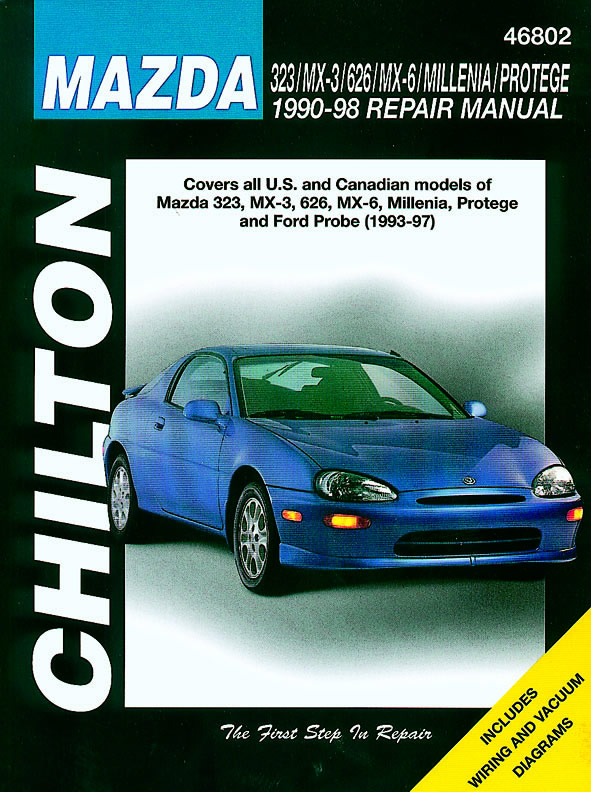 Mazda (1990-98) for of 323, MX-3, 626, MX-6, Millenia, Protege & Ford Probe (1993-97) Chilton Repair Manual (USA)