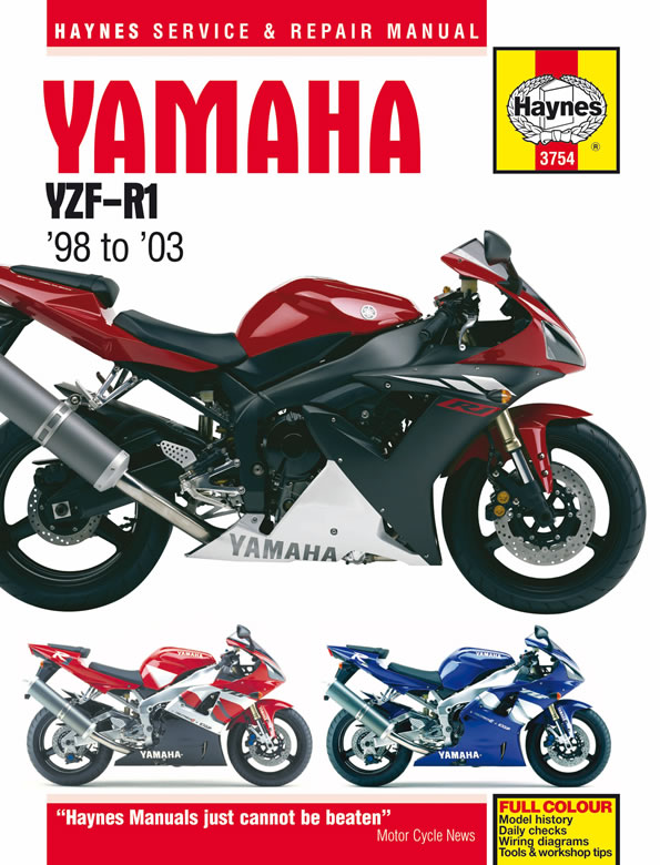 Yamaha YZF-R1 1998-2003 Haynes Repair Manual (YZF1000R Thunderance is covered in manual #3720)