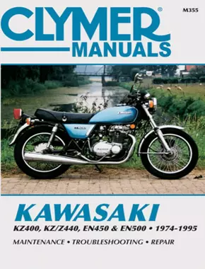 Kawasaki KZ400, KZ/Z440, EN450 and EN500 Motorcycle (1974-1995) Service Repair Manual