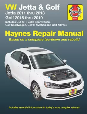 VW Jetta, GLI, Golf/R & GTI, 2012-2019 Haynes Repair Manual