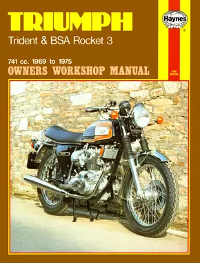 Triumph Trident and BSA Rocket 3 741cc (69-75) Haynes Repair Manual