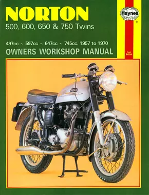 Norton 500, 600, 650 & 750 Twins (57-70) Haynes Repair Manual