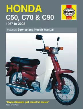 Honda C50, C70 and C90 (67-03) Haynes Repair Manual