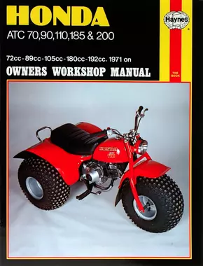 Honda ATC70, 90, 110, 185 and 200 (71-85) Haynes Repair Manual