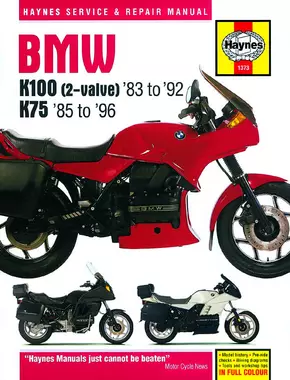 BMW K100 2-valve (83-92) & K75 (85-96) Haynes Repair Manual