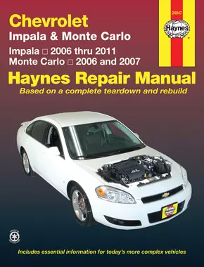 Chevrolet Impala (06-11) & Monte Carlo (06-07) Haynes Repair Manual