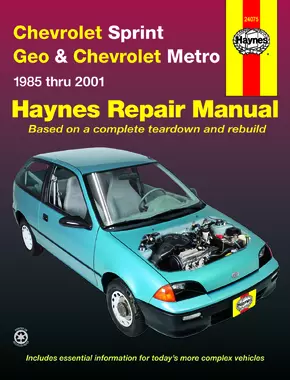 Chevrolet Sprint, Geo & Chevrolet Metro (85-01) Haynes Repair Manual