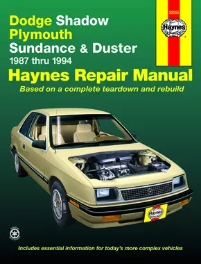 Dodge Shadow, Plymouth Sundance & Duster (87-94) Haynes Repair Manual