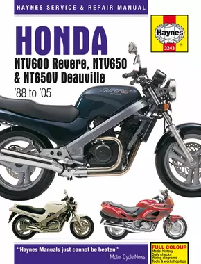 Honda NTV600 Revere, NTV650 & NT650V Deauville (88-05) Haynes Repair Manual