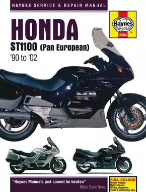 Honda ST1100 (91-02), ST1100 ABS/TCS (92-95) & ST1100 ABS/TCS/LBS (96-02) Haynes Repair Manual