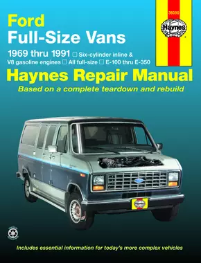 Ford full-size Econoline E-100 thru E-350 Gas Engine Vans (69-91) Haynes Repair Manual