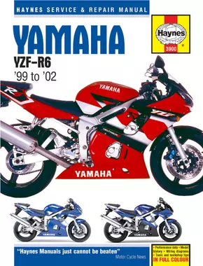Yamaha YZF-R6 (99-02) Haynes Repair Manual (YZF600R is covered in manual #3702)