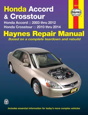 Honda Accord (03-12) & Crosstour (10-14) Haynes Repair Manual